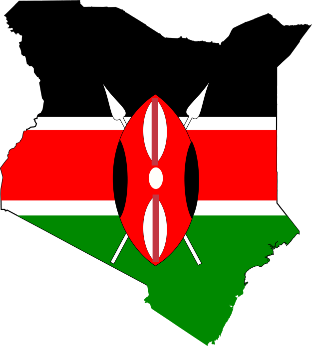 kenya_flag_map