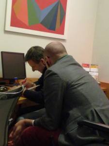 … Mentre detto la dedica a Flavio…